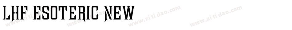 LHF Esoteric New字体转换
